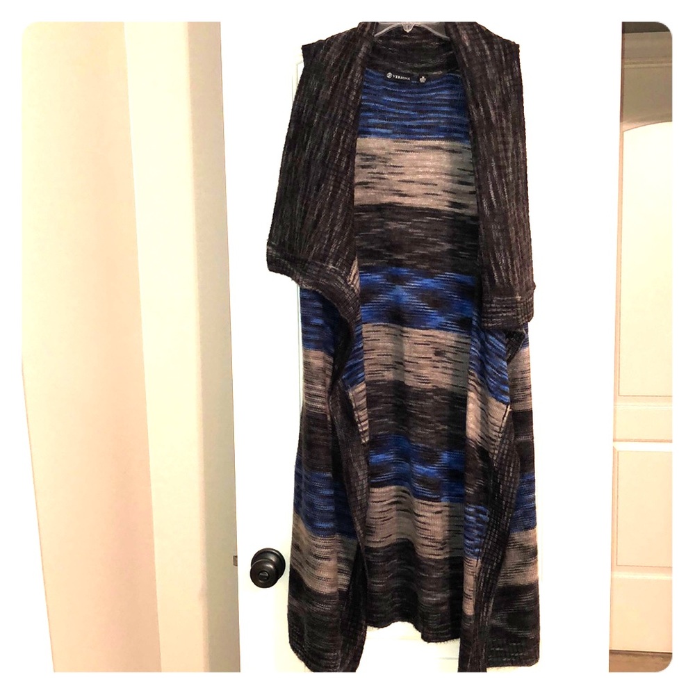 Multicolor Long Cardigan